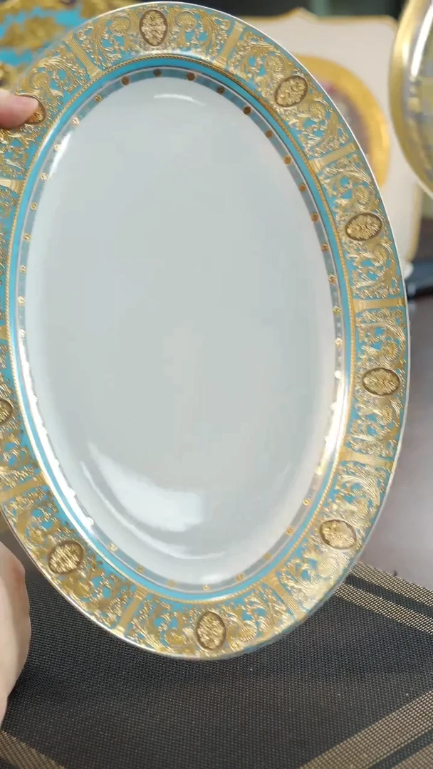 【闪购商品】瓷片14英寸鱼盘  福利价微瑕