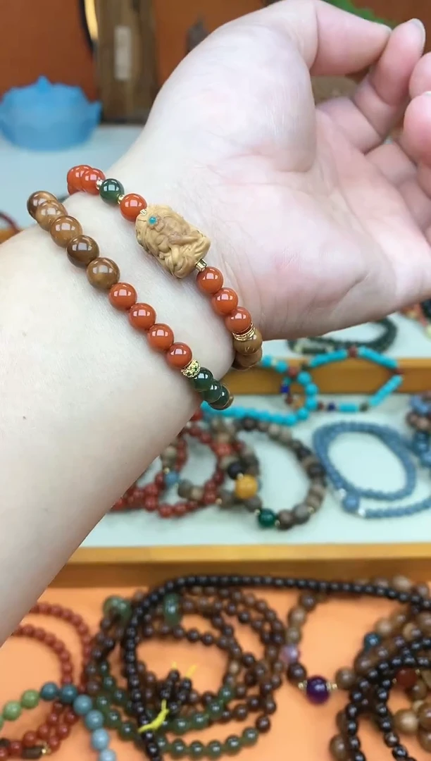 【闪购商品】库克手串未镶嵌扎基双圈款