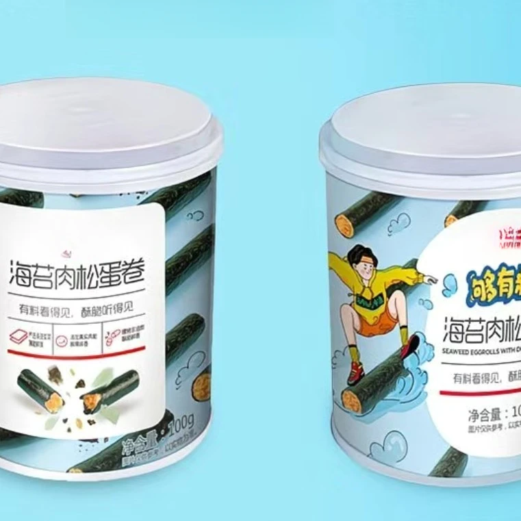 海苔肉松蛋卷每罐100g外包装不挑效期到26年6月发9盒