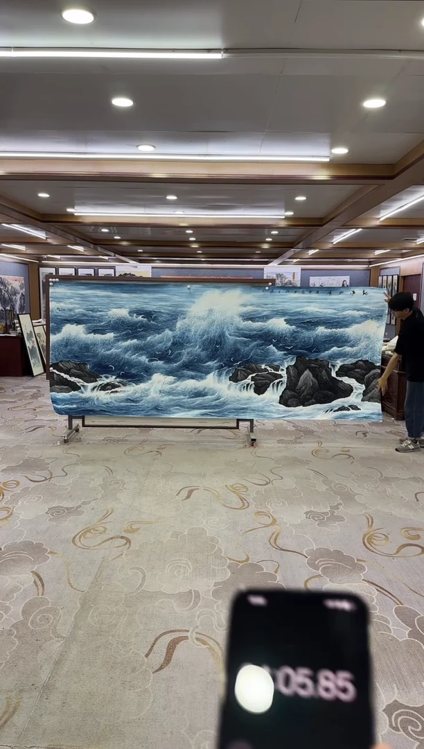 绘画绘画Y-张伦玉-大丈二-山水画