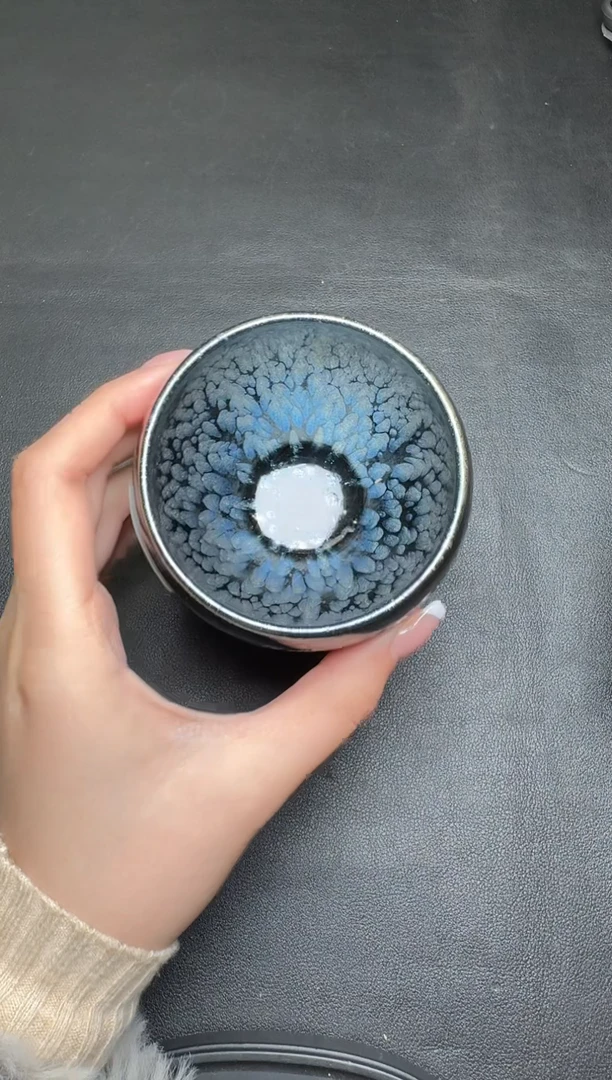 【闪购商品】茶盏肖艳黑牡丹盏53