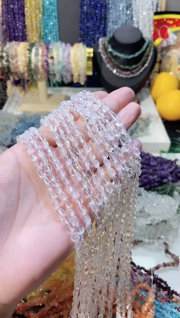 未镶嵌珠宝半成品水晶随行小白水晶