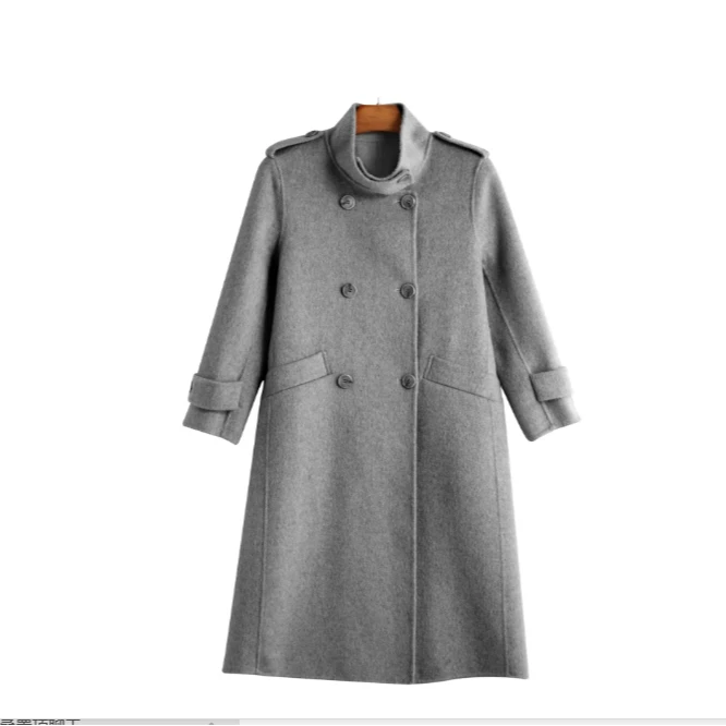 JIALENI佳乐妮气质重工款立领羊毛大衣4001