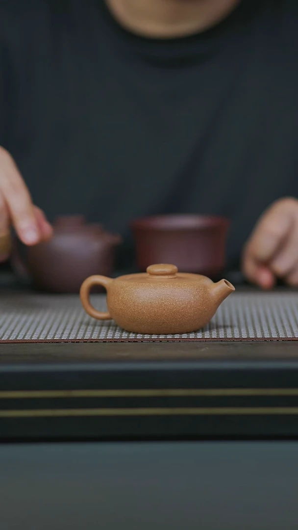茶壶紫砂?半手黄金段元宝130cc