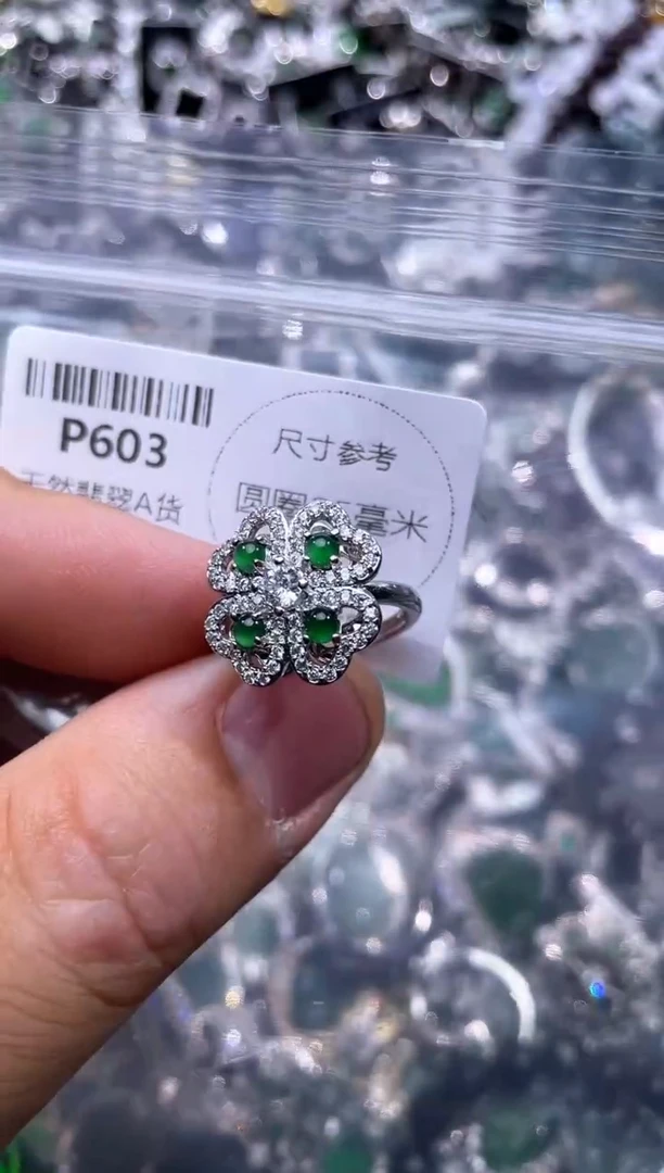 【闪购商品】翡翠颈饰未镶嵌P603戒指