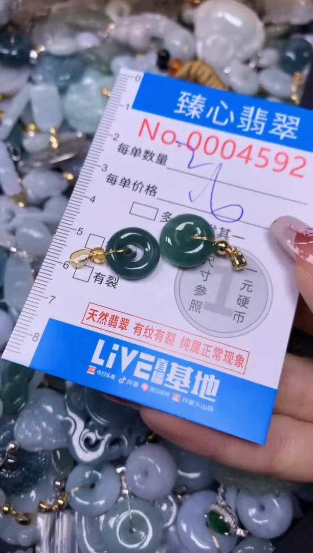 【闪购商品】翡翠颈饰未镶嵌含绳0004592