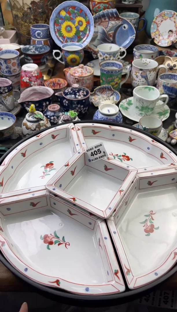 瓷片喔*唬405号六六工艺品瓷器