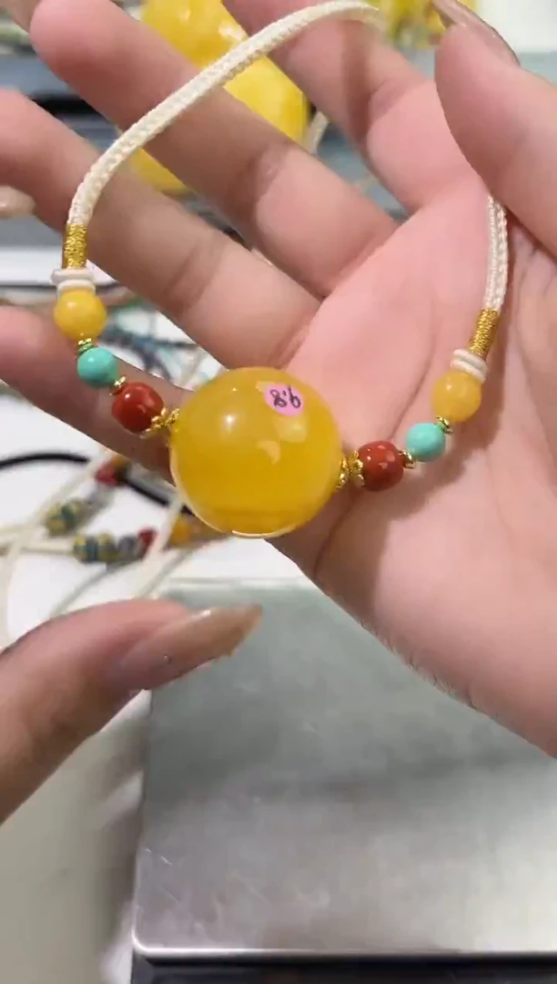 裸石琥珀未镶嵌天然琥珀蜜蜡吊坠 26+