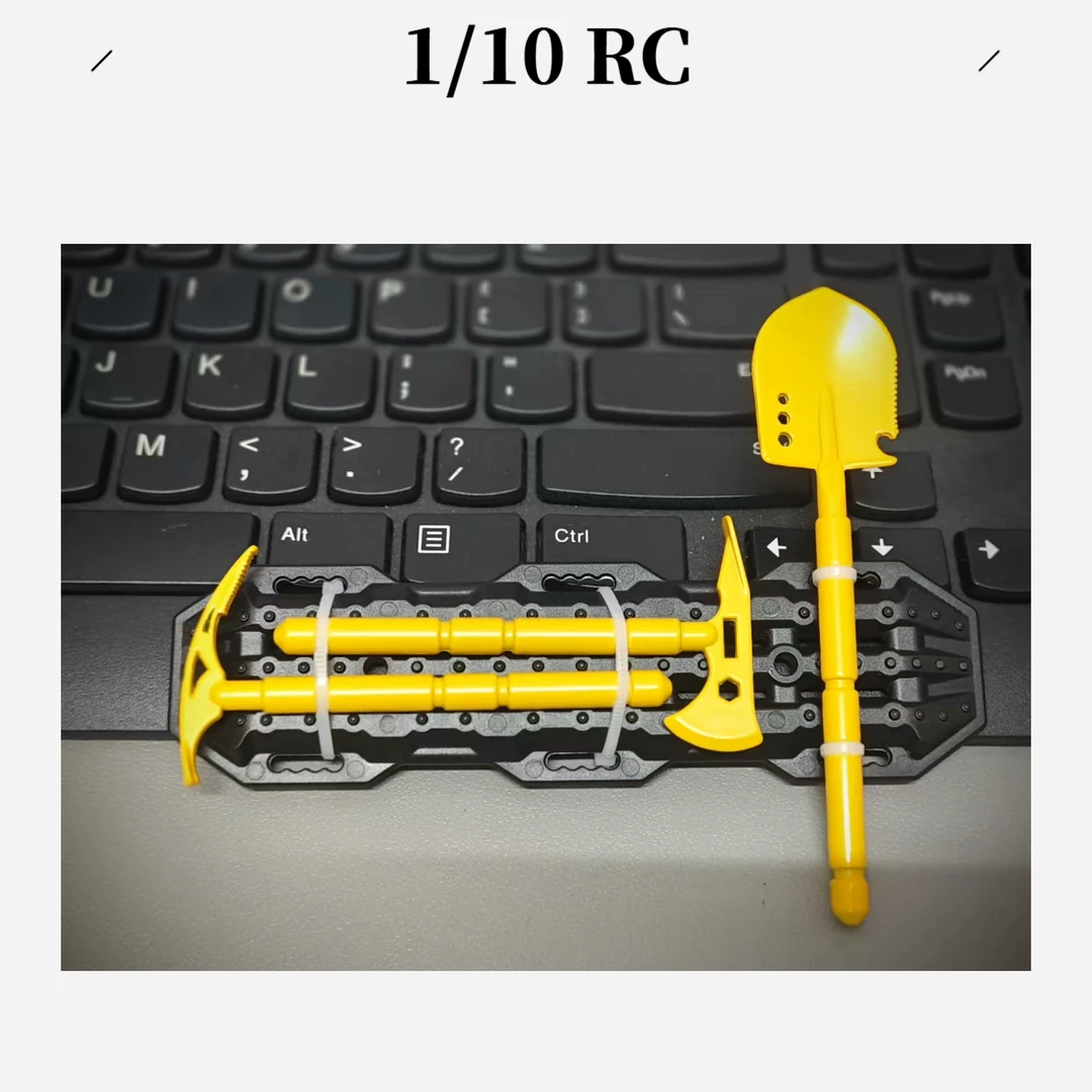 攀爬车铁铲装饰心情件1/10 1/8车 SCX10TRX4坦克300 KM07易控通用