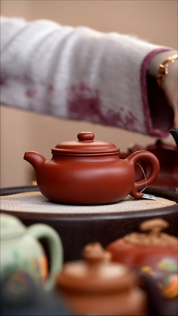 茶壶紫砂虎****^大红袍仿古光素