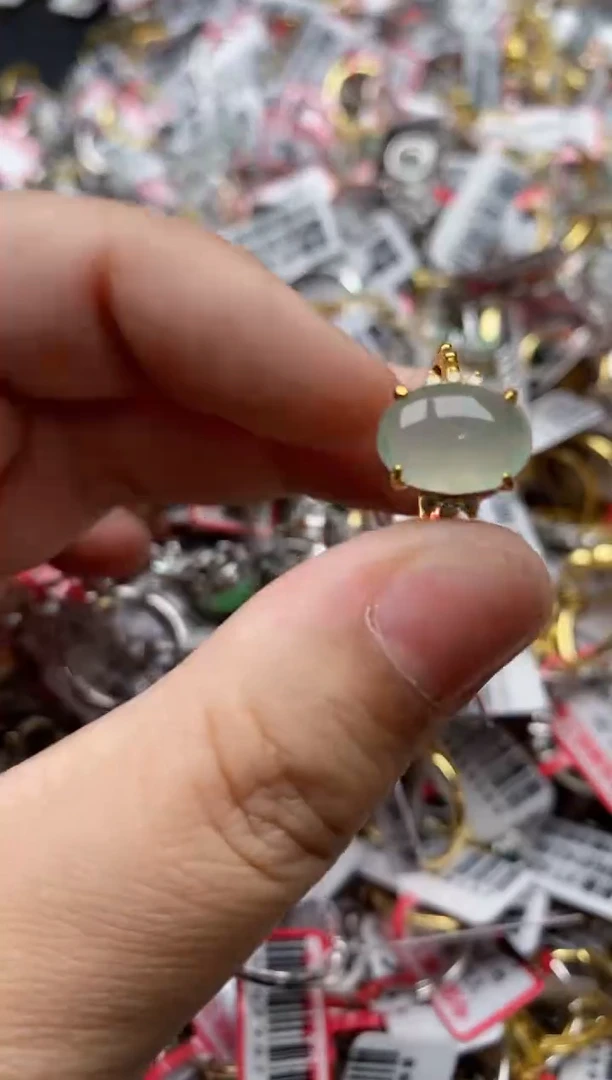 【闪购商品】翡翠戒指银S925镶嵌55555---1