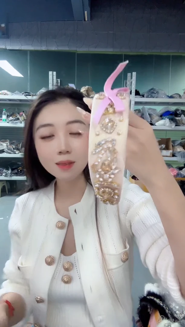 人造彩棉清货发箍11