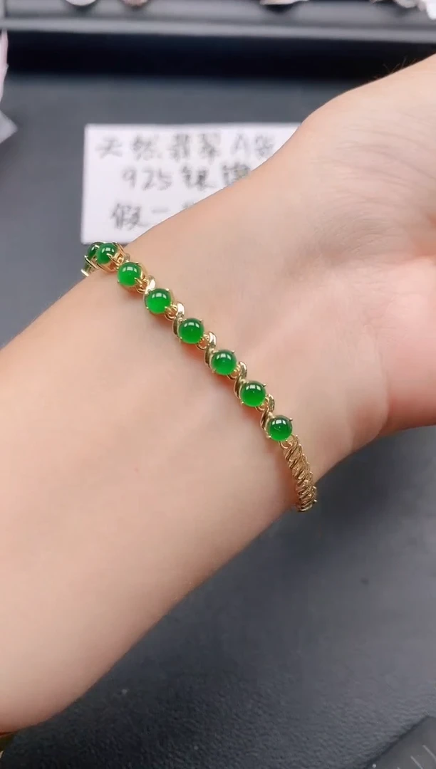银S925镶嵌戒指翡翠1111