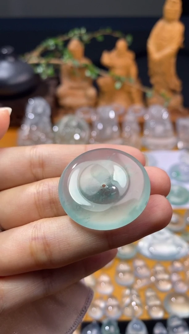 吊坠(不含链)未镶嵌翡翠平安扣