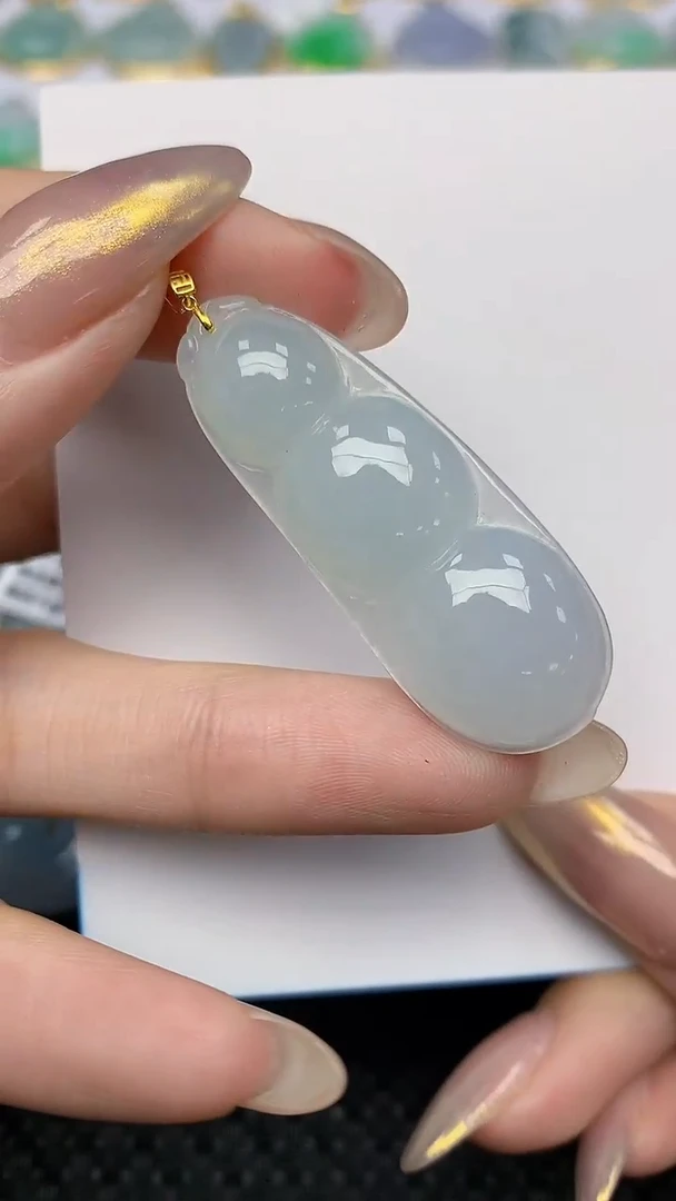 【闪购商品】翡翠颈饰18K金镶嵌天然翡翠A货