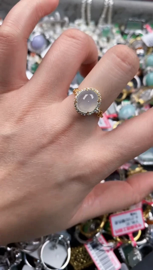 银S925镶嵌戒指翡翠888            6