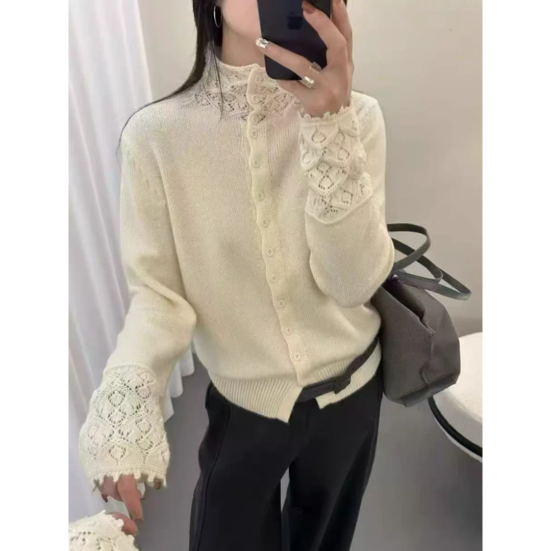 芸姐家【8-600】2025年冬季新款长袖宽松版常规款休闲毛衣10