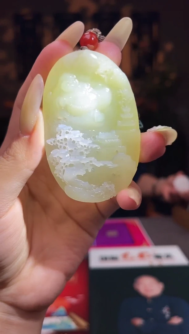 和田玉未镶嵌颈饰C759