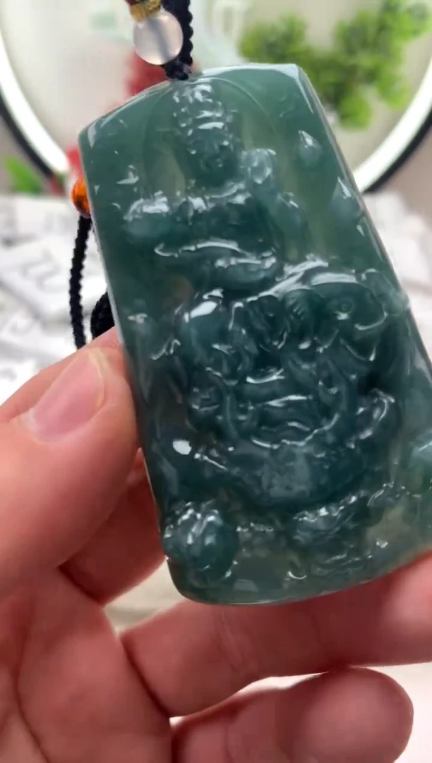 【闪购商品】翡翠颈饰未镶嵌普贤【品质一般介意慎拍】