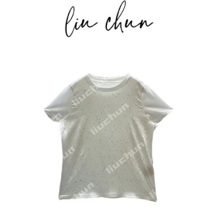 《CHUN》星空玫瑰AB面桑蚕丝T恤