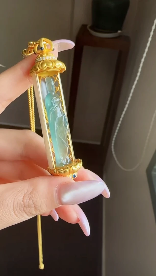 颈饰银S925镶嵌翡翠【鑫鑫】