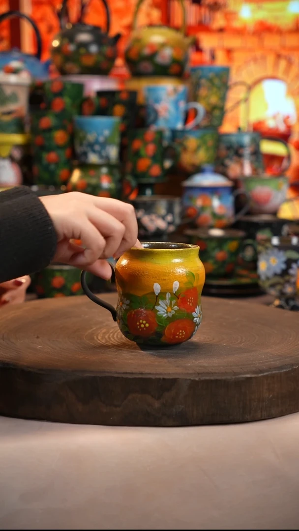 油画   釉下彩   杯子