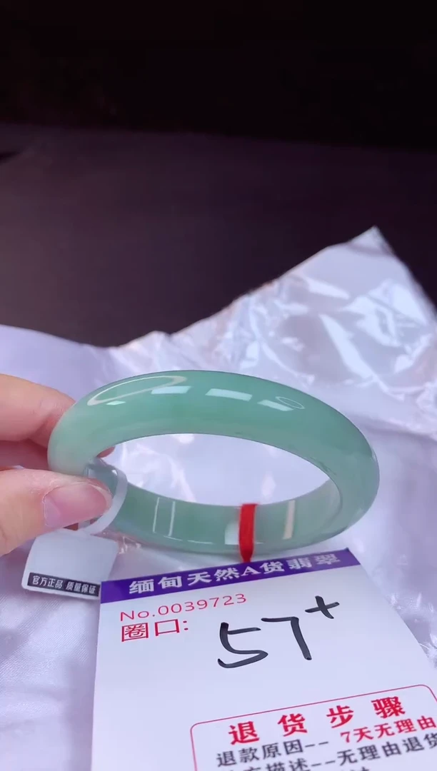 翡翠手镯未镶嵌57+