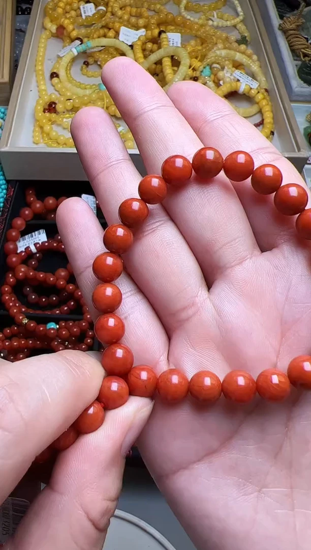 手链未镶嵌南红玛瑙锦*南红单圈手串