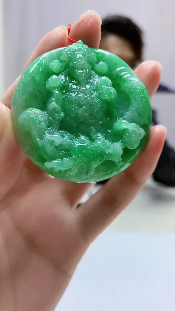 定制翡翠未镶嵌5159zm-毛货挂件财神127