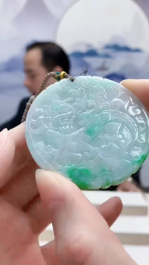 未镶嵌定制翡翠4957ry-毛货挂件33
