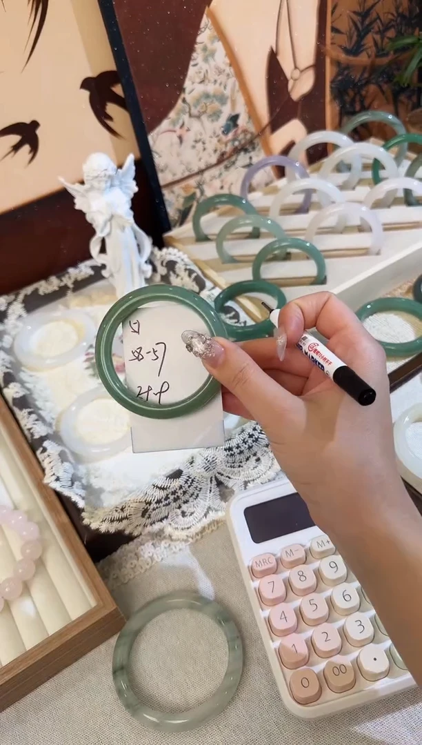 未镶嵌手镯石英质玉51//57-58