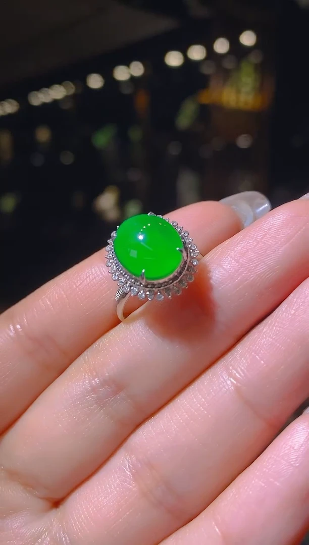 【闪购商品】翡翠戒指18K金镶嵌042