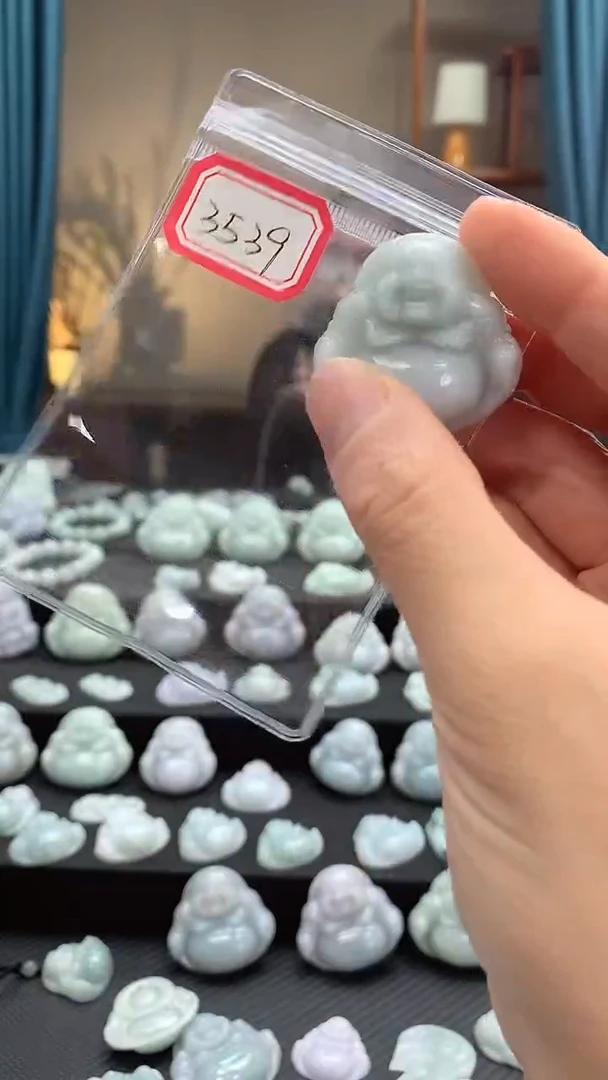 颈饰未镶嵌翡翠佛公3539