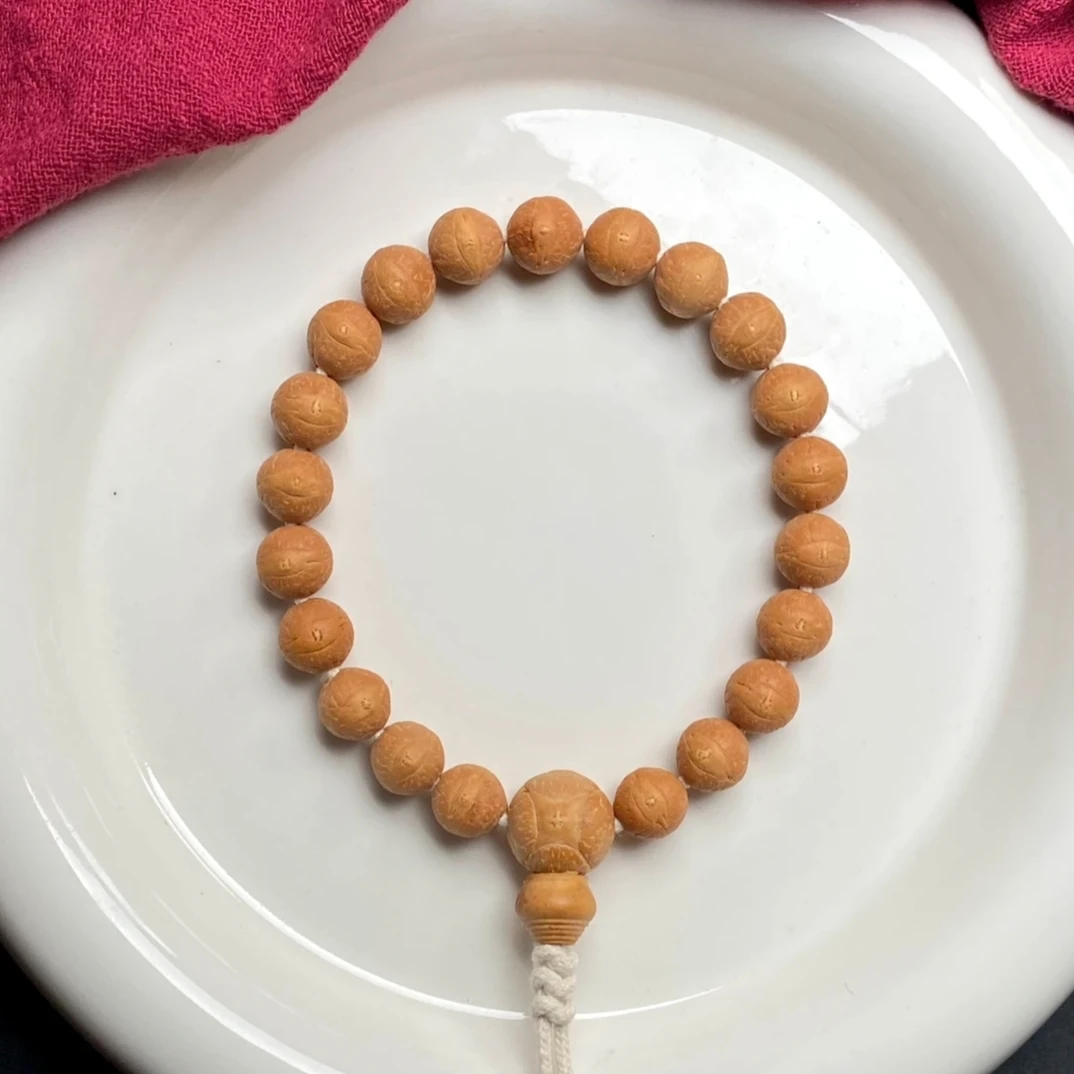 12mm+素手串21颗籽 尼泊尔凤眼菩提25年新籽