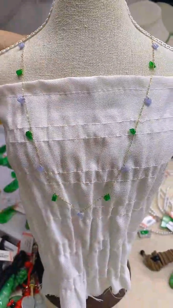 翡翠18K金镶嵌颈饰新号开播 全场乱卖