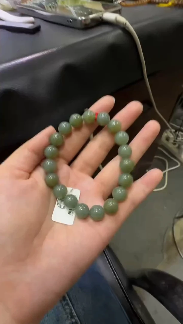 未镶嵌手串和田玉且末近矿高青白手串（产地直发）