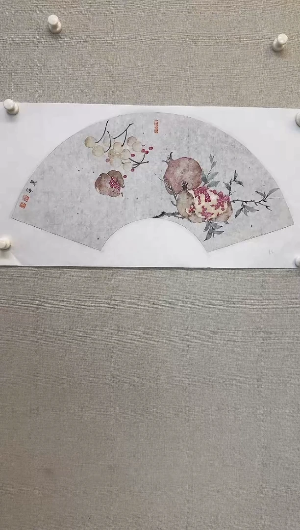 国画y天津人美-张丽萍没骨花鸟1平尺