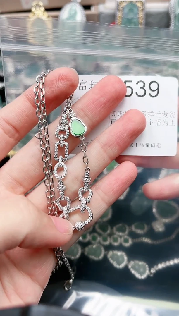 【闪购商品】翡翠颈饰未镶嵌赠皮绳539