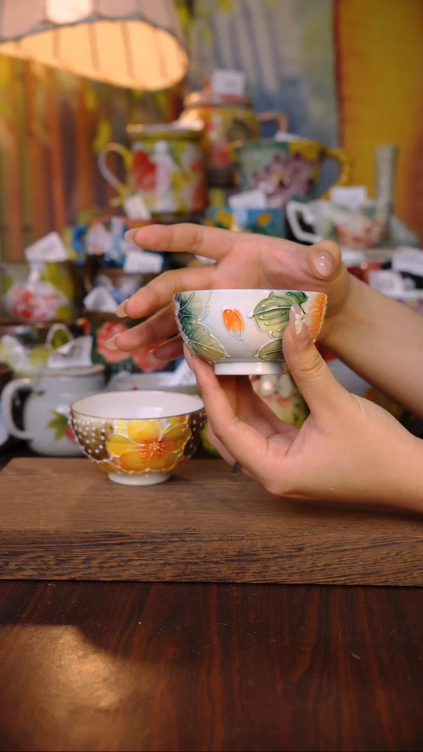 摆件泥垚手作 景德镇手工手绘器物