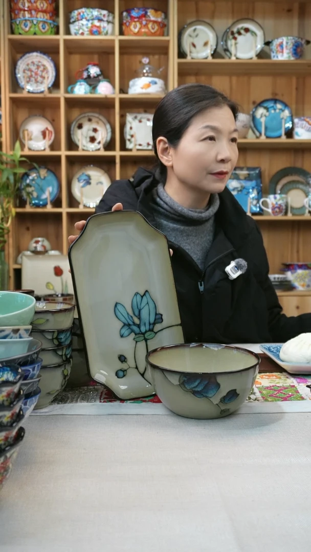 瓷片十*月小可陶瓷两只面碗一只鱼盘