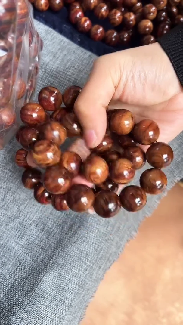【闪购商品】黄花梨/降香黄檀手串/手链AA1-5海黄2.0圆珠手串发一