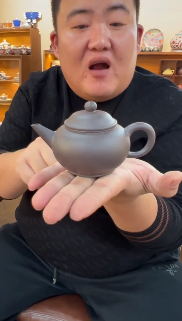 【闪购商品】紫砂茶壶【头哥手工壶】水平天青泥