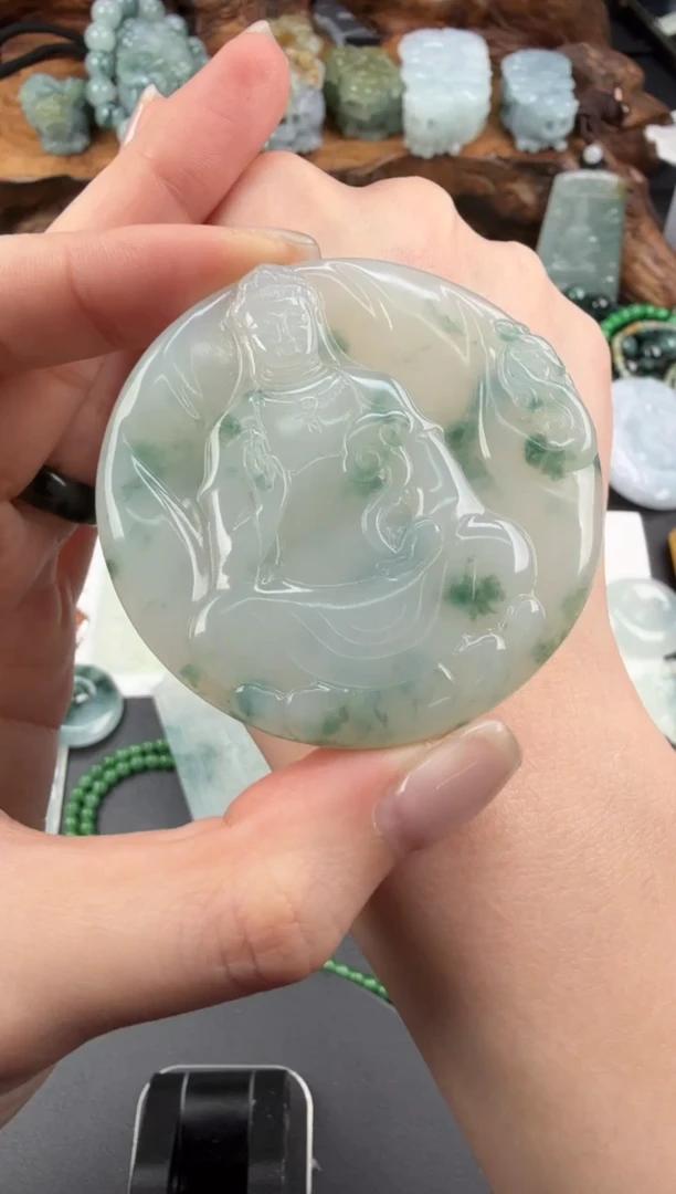 吊坠(不含链)未镶嵌翡翠翡翠饰品-332