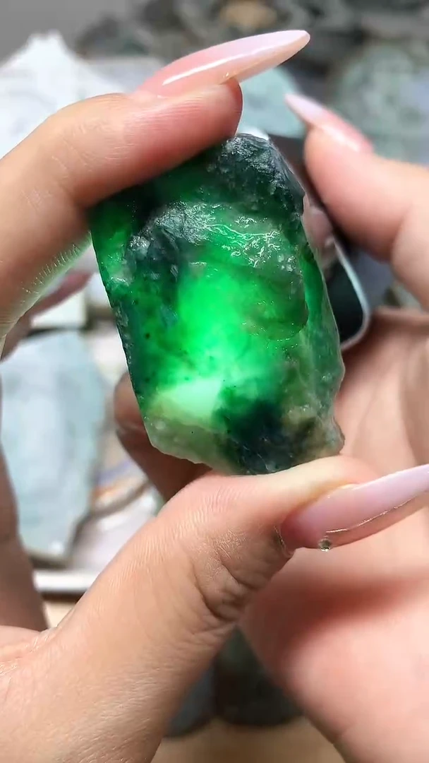 裸石翡翠天然缅甸翡翠A货56