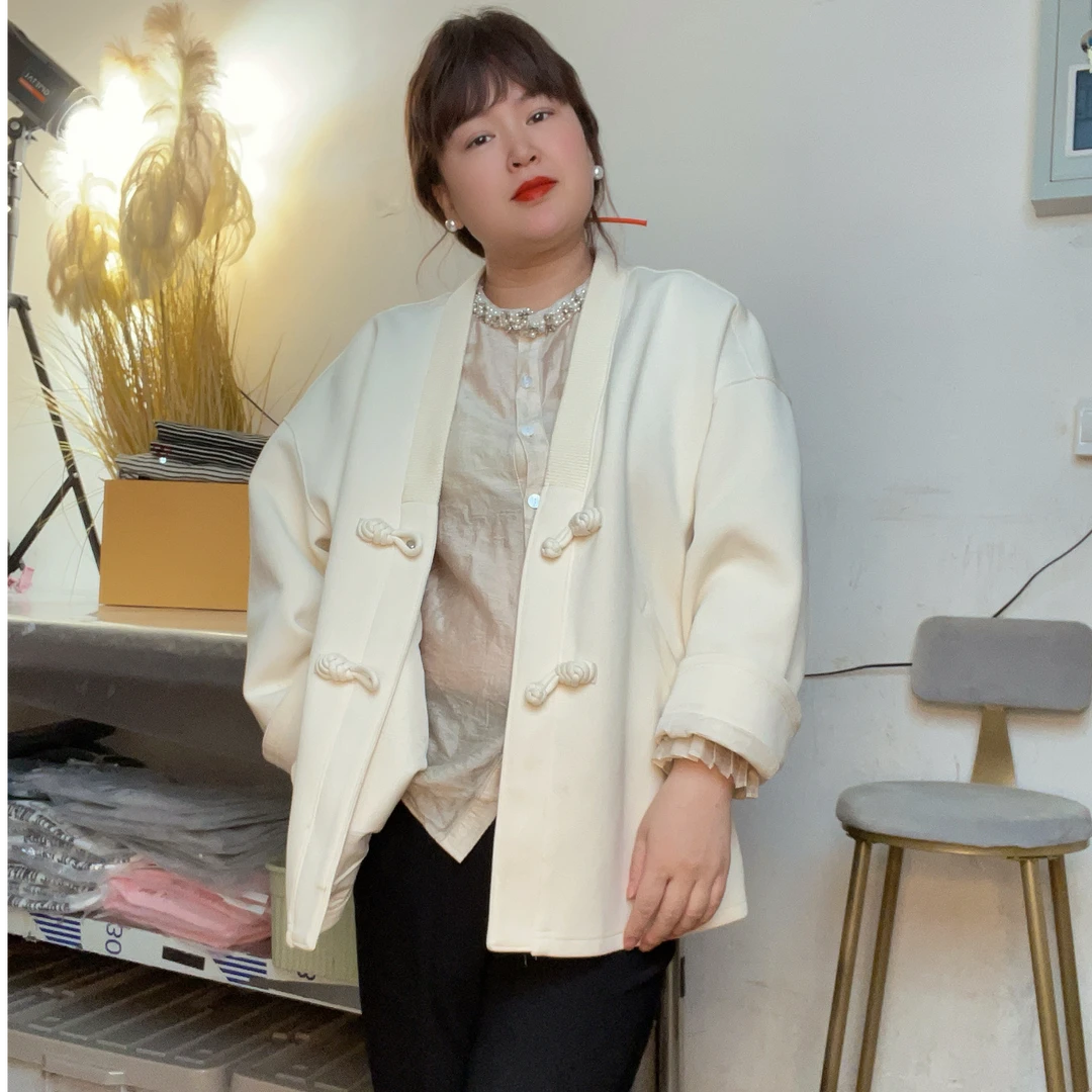 春款国风扣设计外套