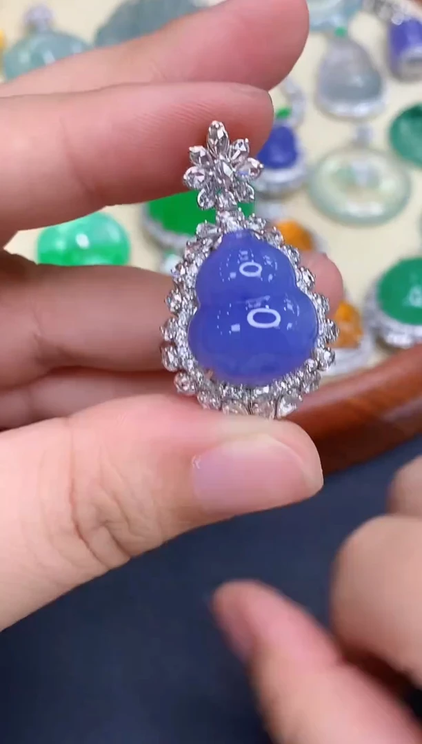 18K金镶嵌戒指翡翠743-中国好珍宝