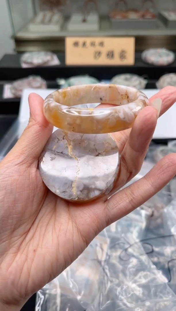 未镶嵌手镯石英质玉54圈口（赠品镯心）6751691