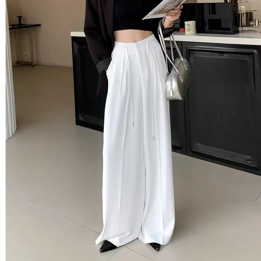 (601-800)时尚气质休闲百搭显瘦直筒裤垂感阔腿裤