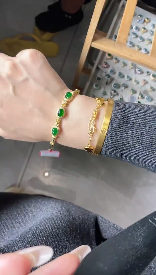 银S925镶嵌戒指翡翠5151-*10