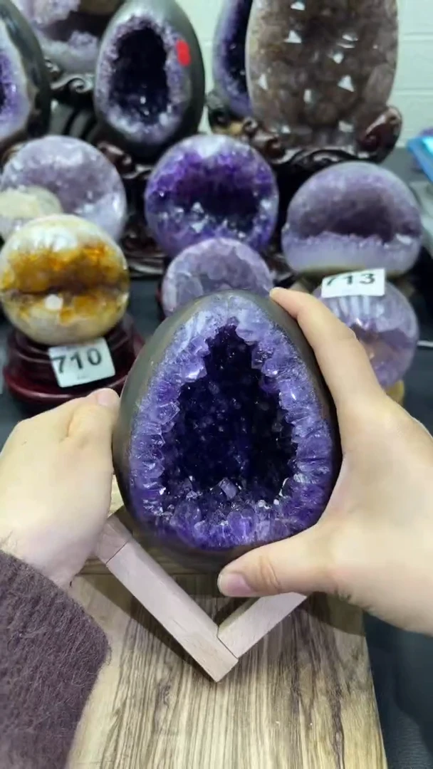 未镶嵌大型摆件（非配饰）紫晶714号龙蛋